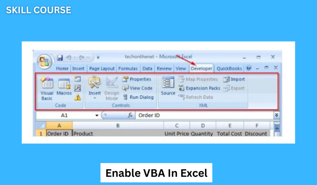enable VBA in excel